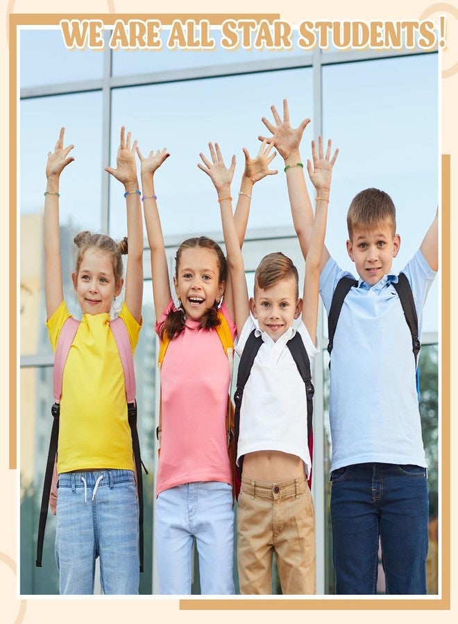 Tondiamo 24 Pcs Friendship Star Beaded Bracelets Bulk Gifts for Student from Teacher Pastel Star Stackable Bracelets Bulk Unisex Party Favors Preppy Charms for Birthday Classroom Reward - Image 4